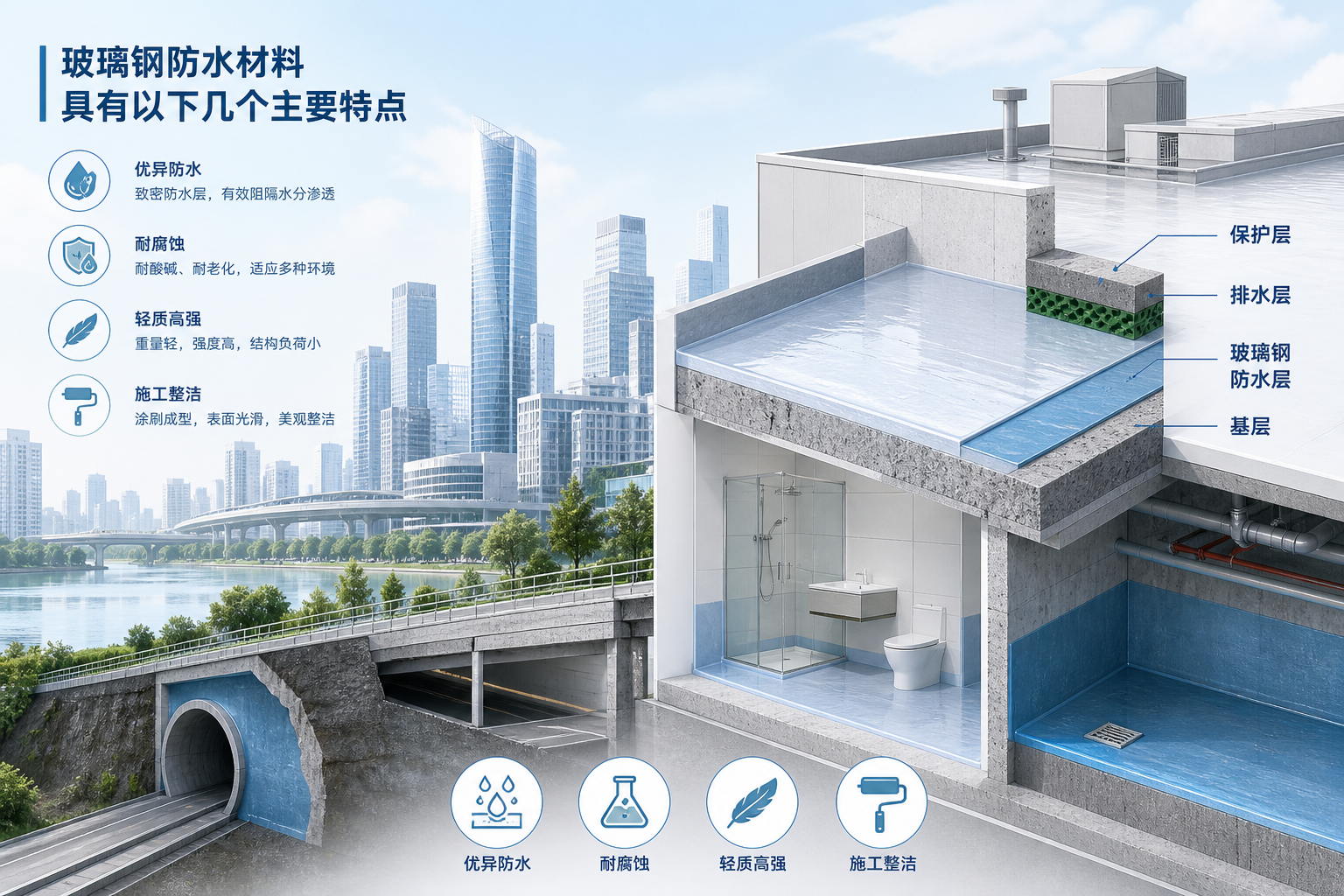 2023年玻璃钢防水材料市场趋势分析,关注 宜昌 发展
